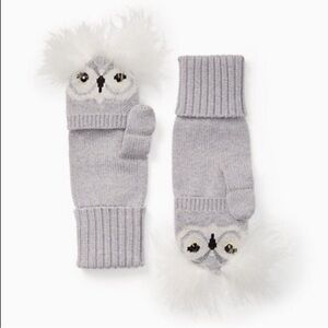 KATE SPADE Who Me Pop Top Owl Mittens - KS1001366